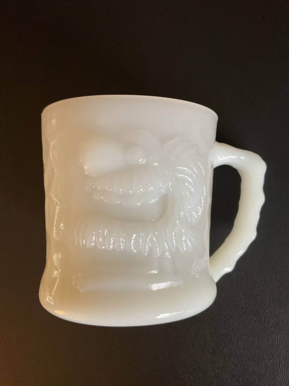 Vintage Milk Glass B.C. Comics Caveman GROG Mug